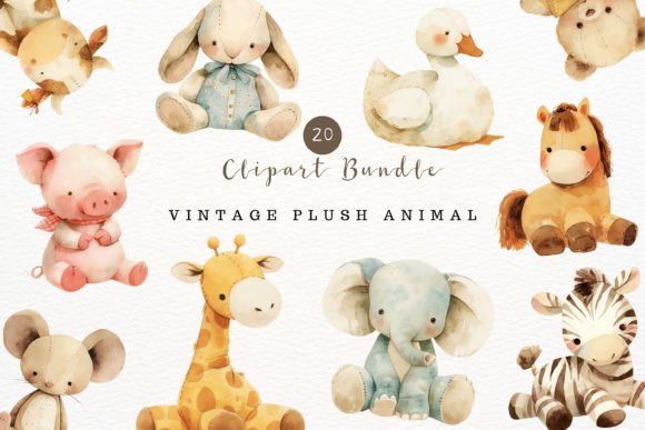Bringing Gentle Charm to Projects with Nursery Animal Watercolor Clipart