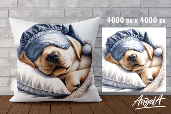 Charming Sleeping Animal Labrador Dog Image for Your Projects
