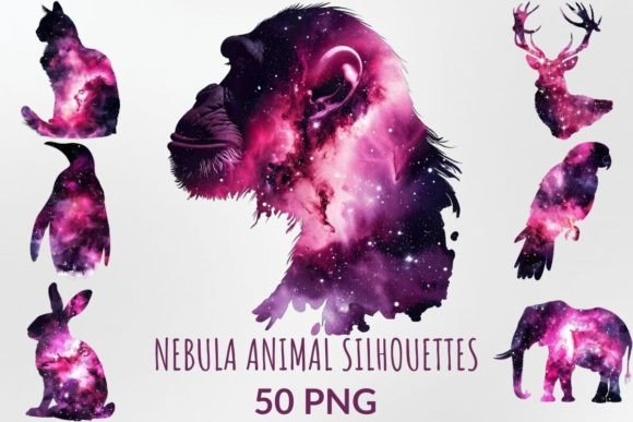 Cosmic Wildlife: Using Nebula Silhouettes in Design
