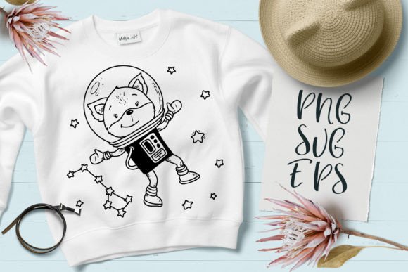 Cute Fox in Space SVG: A Playful Asset for Modern Brands