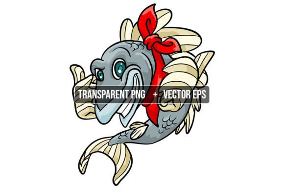 Fish with Scarf Thumbs Up Animal Mascot: A Designer's Asset Guide