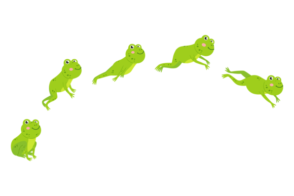 Jumping Frog Sequence: Dynamic Animal Leap Animation