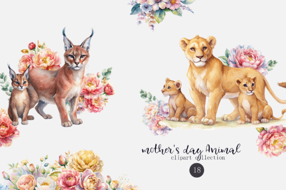 Mothers Day Animal Watercolor Clipart: A Designer's Guide