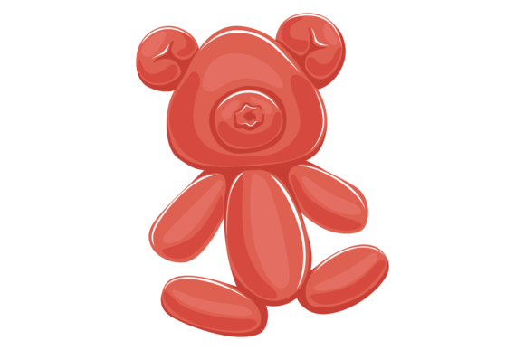 Teddy Bear Balloon: Cartoon Brown Animal for Creative Projects