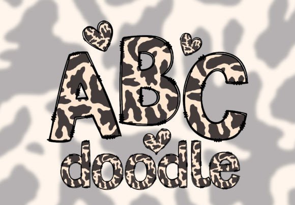 Unleashing Creativity with Doodle Letters Animal Print PNG Alphabet