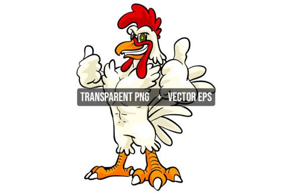 White Rooster Chicken Animal Mascot: A Playful Asset for Creative Projects
